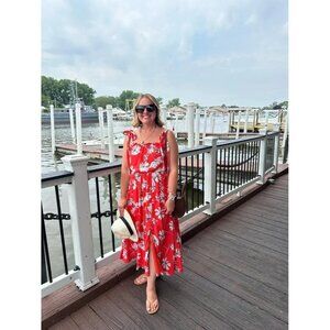 Jason Wu Tie Shoulder Midi Dress – Size 12